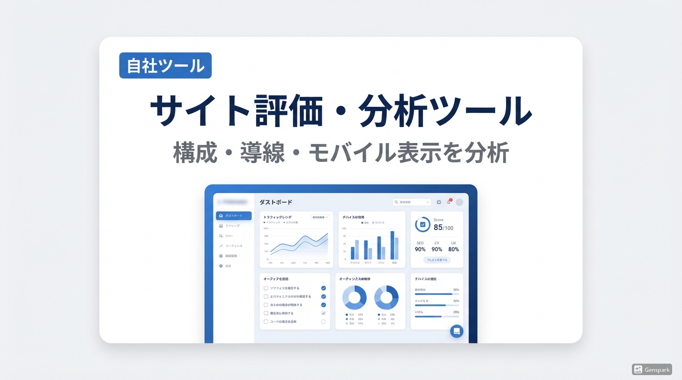 サイト評価・分析ツール（自社開発）